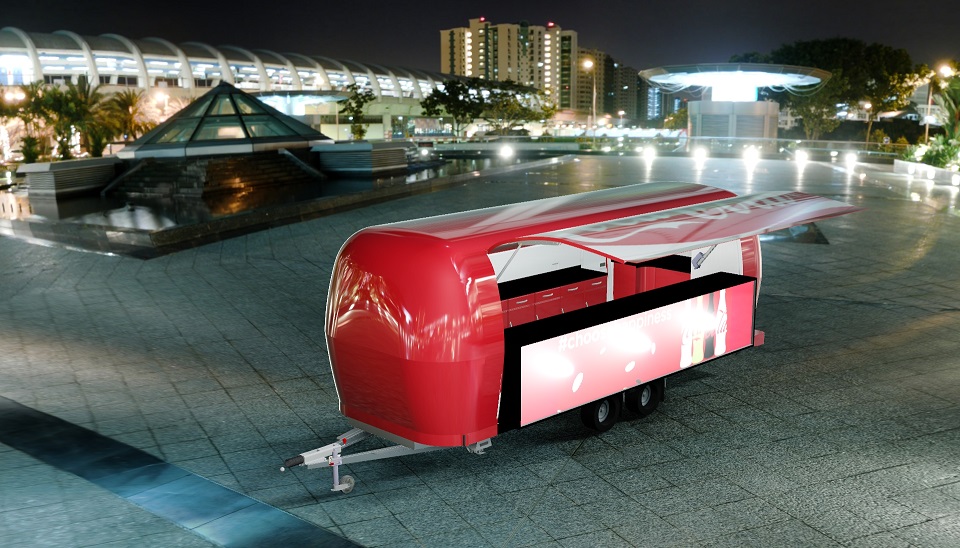 Coca Cola Eggstreamer Promostreamer Xtreme Concepts Roadshows Promostreamer BE