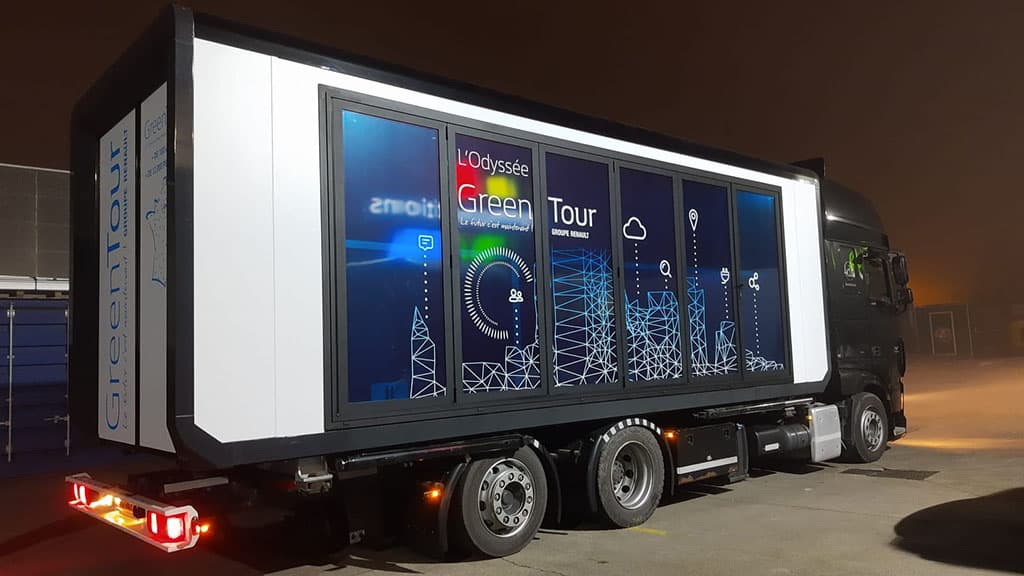 Greentour renault novabox xtreme concepts x3m mobiele units exterieur Greentour renault novabox xtreme concepts x3m mobiele units exterieur
