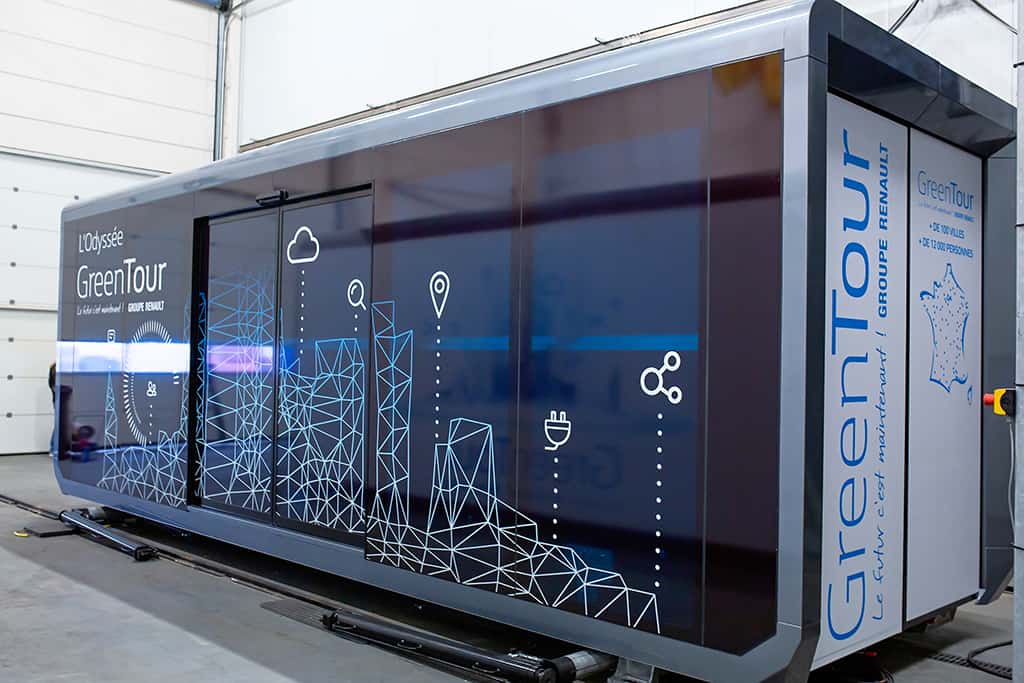 Greentour renault novabox xtreme concepts x3m mobiele units exterieur Greentour renault novabox xtreme concepts x3m mobiele units exterieur
