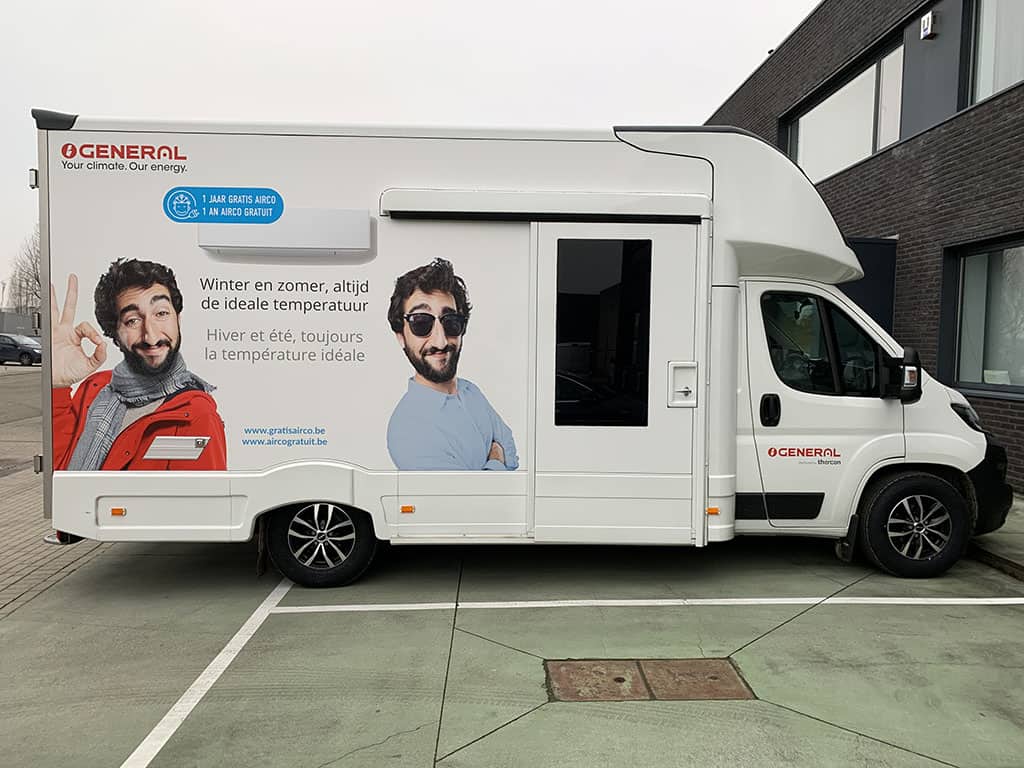 Thercon Mobiele Showroom rijbewijs B Xtreme concepts x3m exterieur Thercon showroom mobile patente B Xtreme Concepts X3M esterno