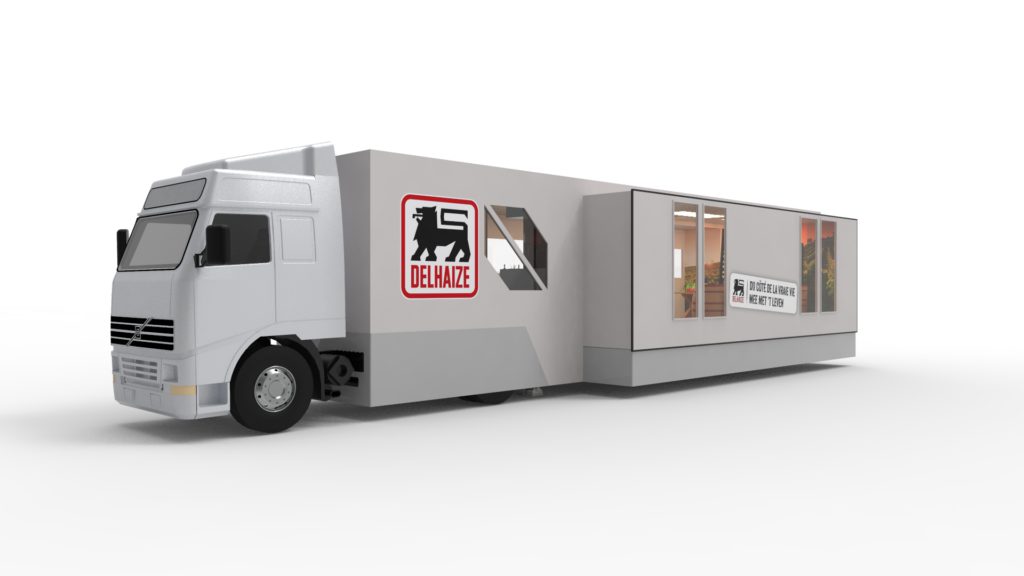 X3M-delhaize-promo-truck-3d-exterior (1) Xtreme Concepts Roadshows Double Extension CE