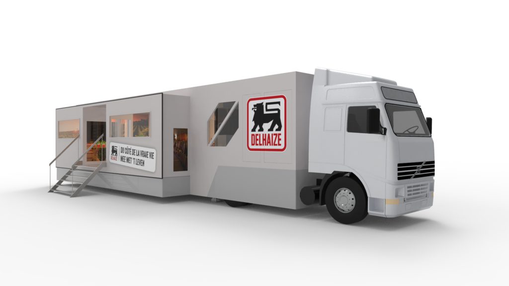 X3M-delhaize-promo-truck-3d-exterior (6) Xtreme Concepts Roadshows Double Extension CE