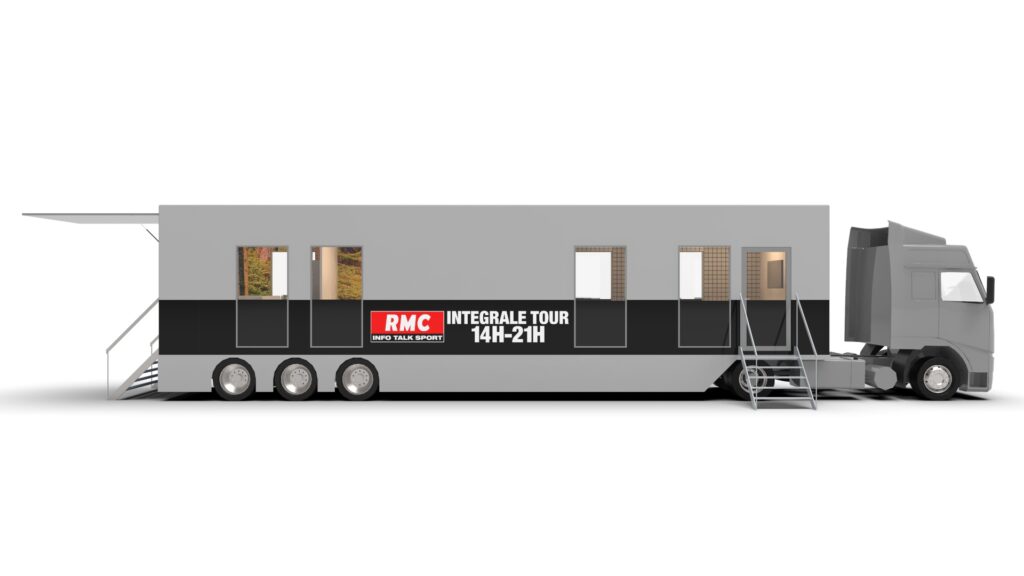 X3M - tour bus live radio trailer redactie mobiele truck (2)